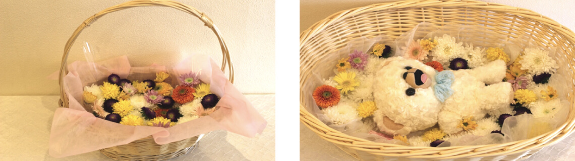 お別れ花